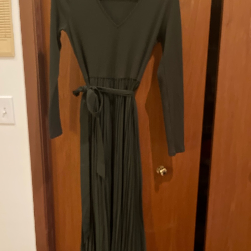 Guess Dark Green Long Sleeve Dress